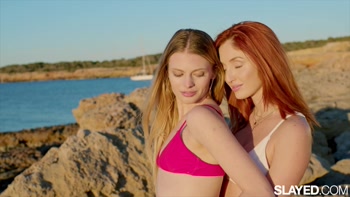 SLAYED Stunning Duo Red & Sophie Have Intense Poolside Sex