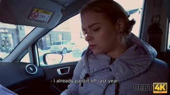 Blonde Debt Collector's POV Delight: Shaved Pussy Blowjob