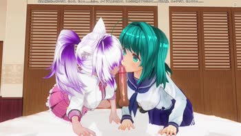 H3DC's 3D Japanese FFM Threesome Fantasy Unleashed