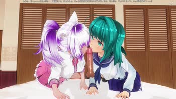 H3DC's 3D Japanese FFM Threesome Fantasy Unleashed