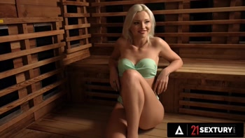 21 SEXTURY - Lesbian Threesome With Dildos Deep In Angelika Grays' Ass