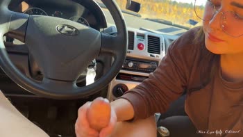 MarLyn Chenel's Quick Car Blowjob Surprise