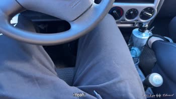 MarLyn Chenel's Quick Car Blowjob Surprise