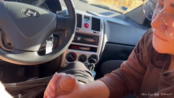 MarLyn Chenel's Quick Car Blowjob Surprise