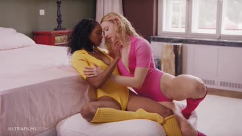 Ivi Rein & Barbie Rous: Sizzling Bedtime Lesbian Delight