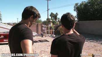 Eva Karera's Belgian Babes Double Team James Deen on the Job