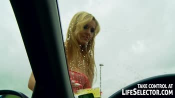 Molly's Hardcore POV Ride: Car Wash Leathers Off, Sex Takes Over