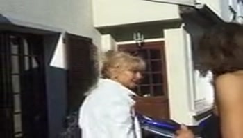 Nasty French granny takes dick deep in the ass