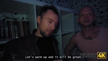 HUNT4K. Deep throat when her boyfriend is next door