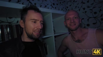 HUNT4K. Deep throat when her boyfriend is next door