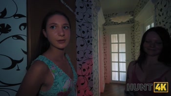HUNT4K. Deep throat when her boyfriend is next door