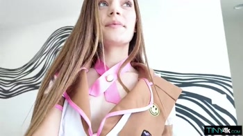 TRICK OR TREAT! Juniper Ren Gets Her Guts Crushed!
