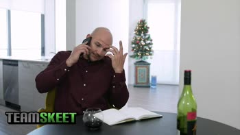 Petite Christmas Cutie Skylar Vox Squeezed By J-mac's Big Dick