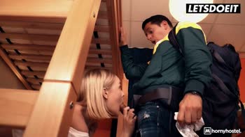 Isabella Star's Naughty Date at Horny Hostel: Petite Blonde's Big Cock Thrill