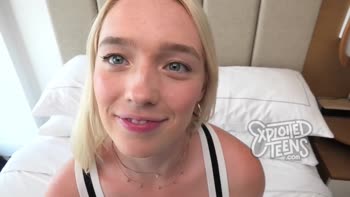 Blonde Teen (18+)'s POV Blowjob & Rimming Audition
