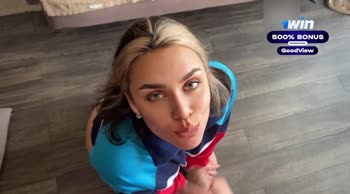 Russian Goddess Cowgirl Rides Good View Couple's Cock in Perfect Gonzo