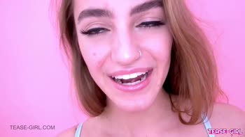 Sexy Blonde Teen (18+)'s Casting Couch Swallow