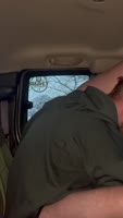 Submissive Slut Amelia Lana Rides Daddy's Dick in Public