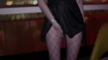 Elunaxc's Public Pleasure: Fingered to Bliss in Fishnets