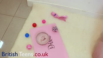 Lana's Submissive Bliss: Sucking Cum from a Bowl