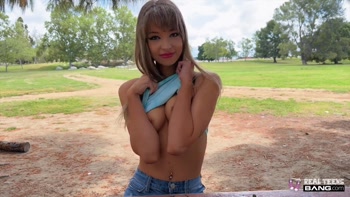 Blonde Teen (18+) Leila Cove's Raunchy First Porn Casting: Big Dick POV