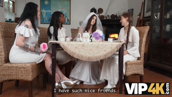 VIP4K. A stranger had anal sex with the bride right in front of her friends
