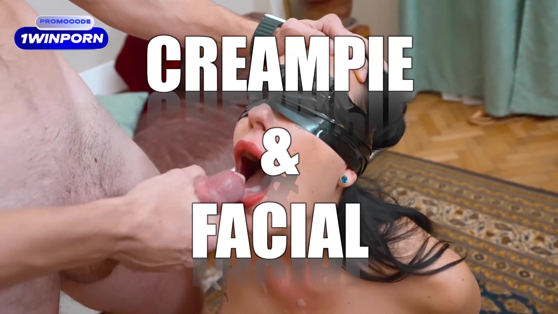 Step Mom Watched Horror and came Step Son for Share Bed, but got Rough Fuck with Surprise Facial