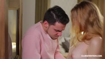 Ivi Rein's Naughty Surprise: Teen (18+) Caught Masturbating & Licked to Orgasm