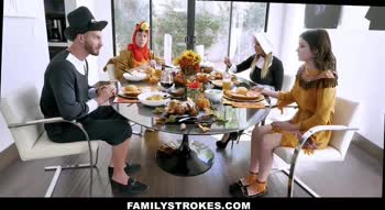 Step-Sex Showdown: Brooklyn Chase & Friends Feast on Thanksgiving