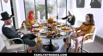 Step-Sex Showdown: Brooklyn Chase & Friends Feast on Thanksgiving