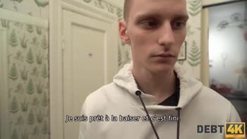 Rough Sex Debt Collection: Russian Teen (18+)'s Husband Serves His Mistress