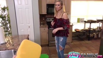 Convincing & Creampieing My Blonde Stepmom - Addie Andrews -