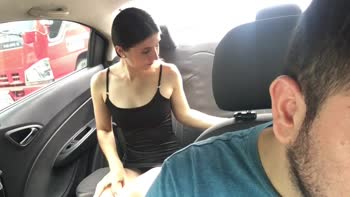 karol_grey4 - Karol Grey's Sizzling Strip Tease in Uber's Back Seat
