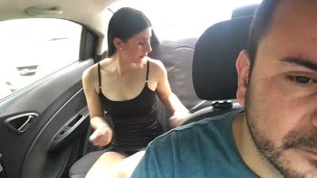 karol_grey4 - Karol Grey's Sizzling Strip Tease in Uber's Back Seat