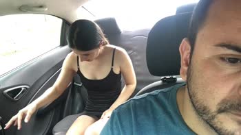 karol_grey4 - Karol Grey's Sizzling Strip Tease in Uber's Back Seat
