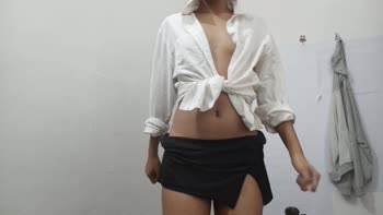 desi_girl23 - Desi Girl23's Sizzling Solo Show: Hairy Pussy Squirts for Her Lover