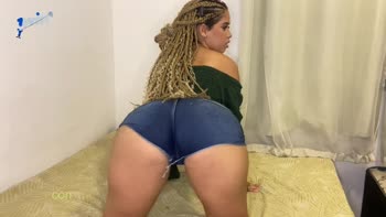 Fadynha's Brazilian Babe Delight: Big Cock, Sensual Blowjob, Doggy Style & cumshot