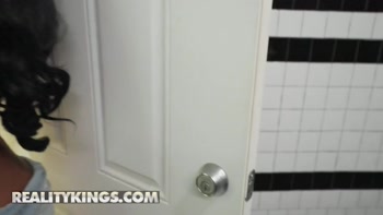 REALITY KINGS - Bombshell Lacey London Sneaks Away To Get Fucked With Muscular JMac In The Bathroom