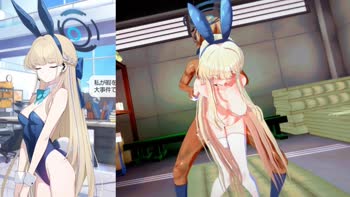 hamukatsu70 - Toki's School Seduction: Bunny Girl Fantasies in Blue Archive