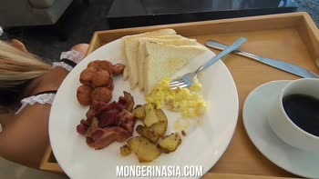 Filipina Maid's Secret Creampie at Work