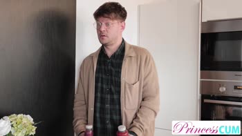 Horny Student Ohana Petite Rides Tutor Until He Delivers Deep Creampie in Her Tiny Pussy