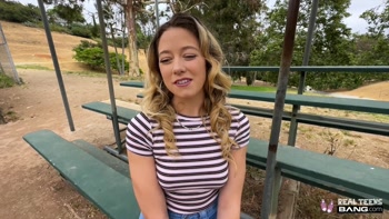 River Lynn's Debut: Eager Teen (18+) Brunette Shows Off Cock Riding Skills