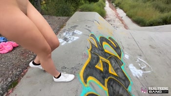 River Lynn's Debut: Eager Teen (18+) Brunette Shows Off Cock Riding Skills