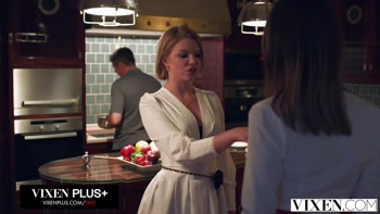 VIXEN Sexy Besties Turned Rivals Ashby Winter And Elena Vedem Compete For Hot Chef's Cock