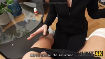 HUNT4K. She was supposed to treat his leg, but ended up Fucking him