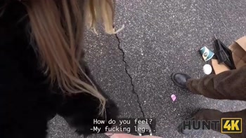 HUNT4K. She was supposed to treat his leg, but ended up Fucking him