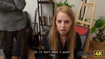 HUNT4K. She was supposed to treat his leg, but ended up Fucking him