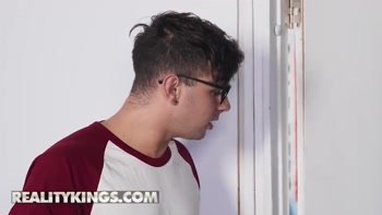 REALITY KINGS - Selina Bentz Turns Study Time Into Playtime By Riding Kai Jaxon Behind Mike Ox's Back