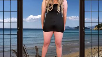 Lucas Nathan King's Sizzling Trans Show: Tight Dress, Big Cock