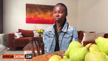 Ebony Teen (18+)'s Dirty Bible Study Secret: Gripping My Massive Cock